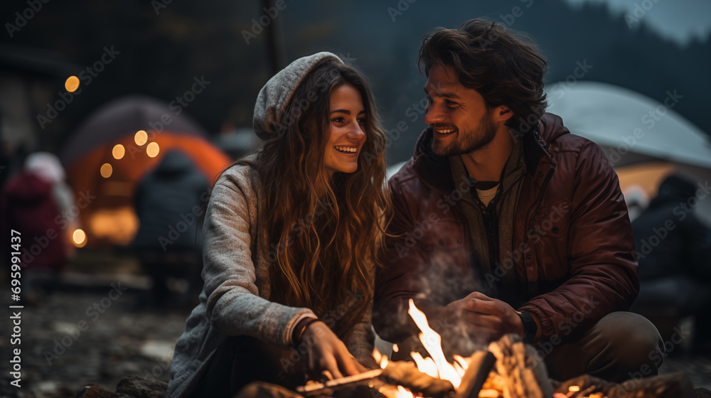 Campfire Cozy Roasting and Togetherness Cinematic
