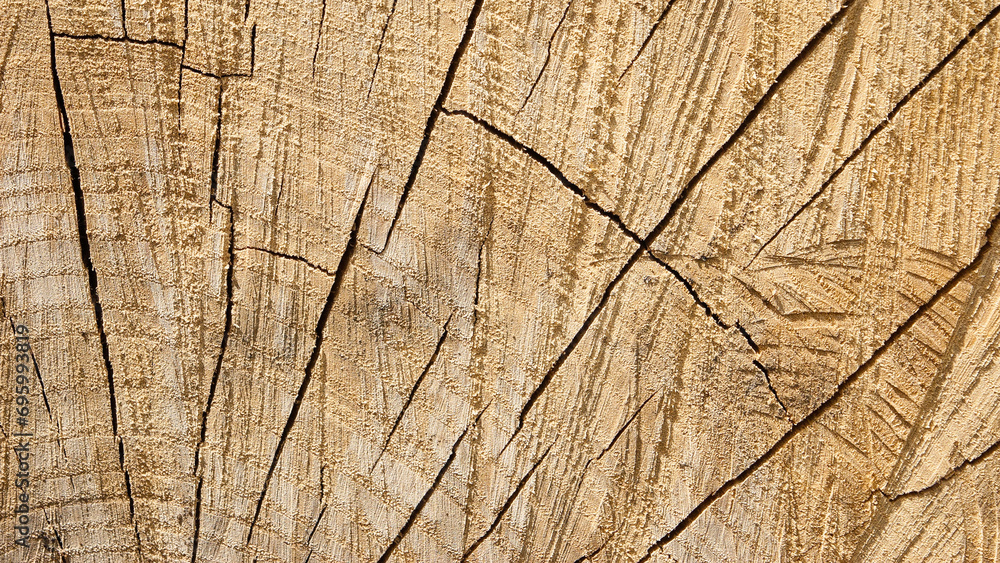 Fototapeta premium round timber, in the photo wooden logs stacked in stacks close-up