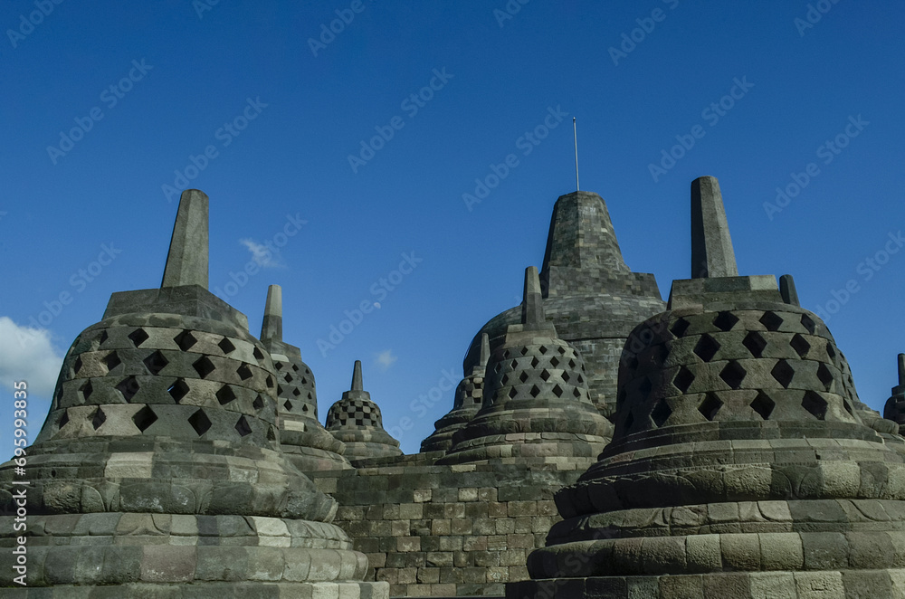 the stupa of Candi Borobudur / Borobudur temple,