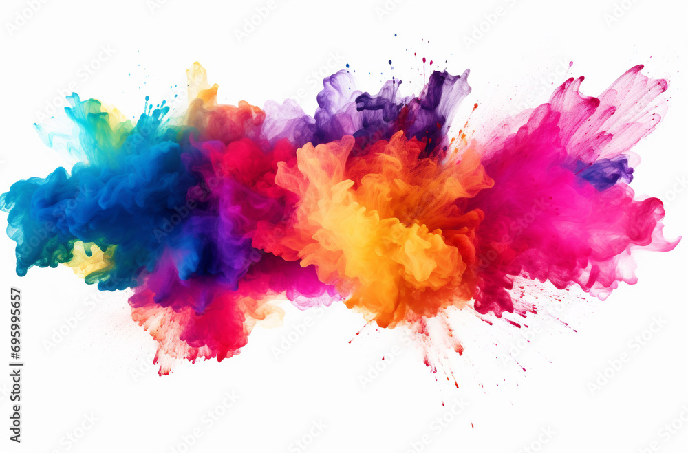 colorful splashes