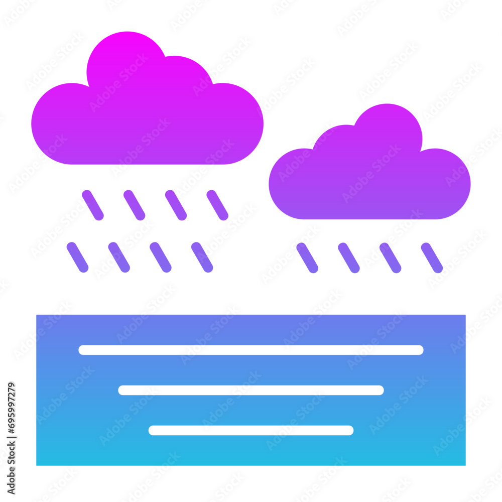 Ocean Rain Icon Ocean Rain Icon