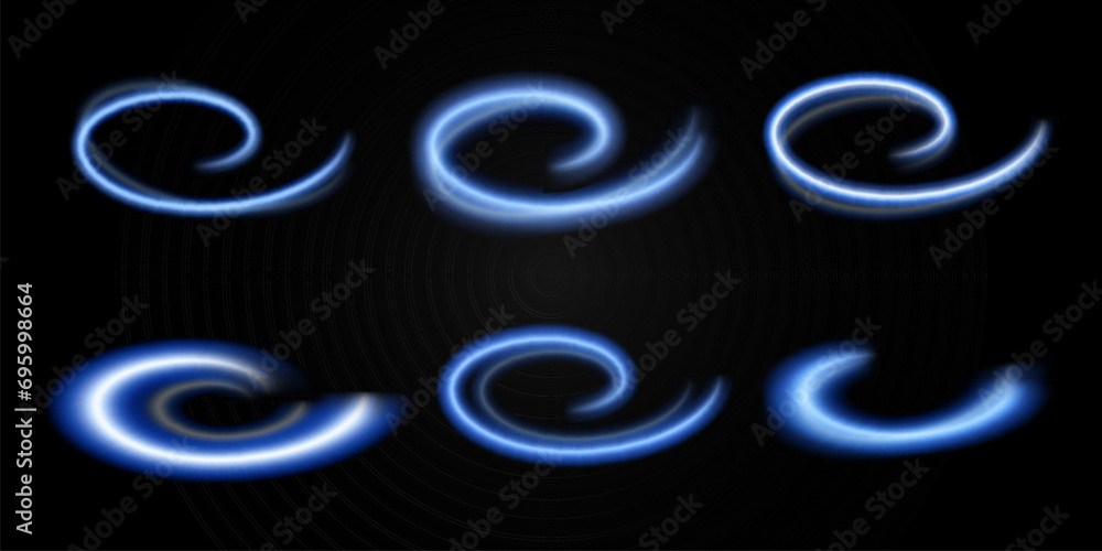 Blue glowing lines.Neon elements for design.
Blue glowing lines.Neon elements for design.