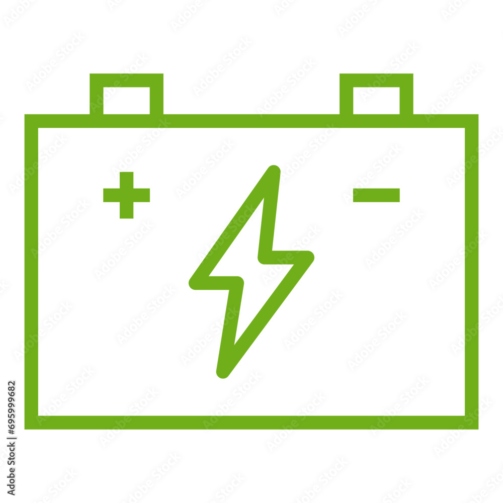 Fototapeta premium Battery line icon