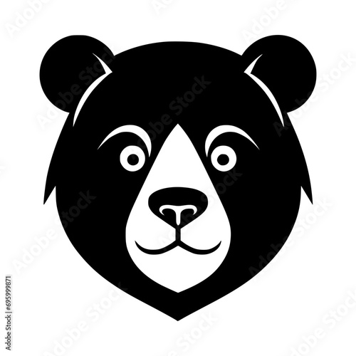 Fototapeta Naklejka Na Ścianę i Meble -  panda face vector illustration