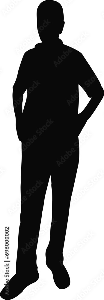 a man body silhouette vector