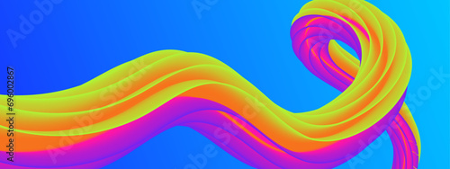 Colorful colourful vector gradient fluid shapes banner. 3D vibrant modern graphic design for banner  flyer  card  website or brochure cover