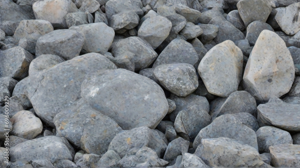 Als der Betrachter die weiße Steinmauer betrachtete, konnte er nicht umhin, die komplexe Textur der grauen Steine ​​zu bewundern, die die Oberfläche schmückten und sich harmonisch in den natürlichen B