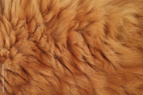 A background of a red Maine Coon cat fur. Close up.