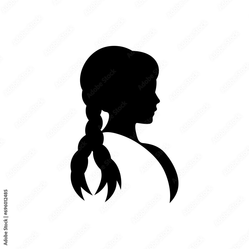 Fotografie Hair braiding icon