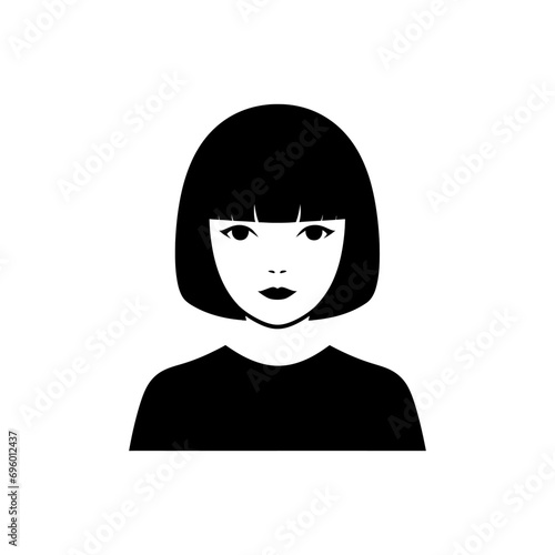 Women hair style pageboy icon