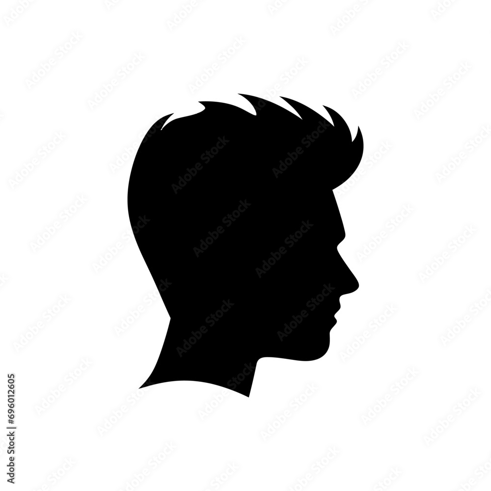 Hair style pompadour icon