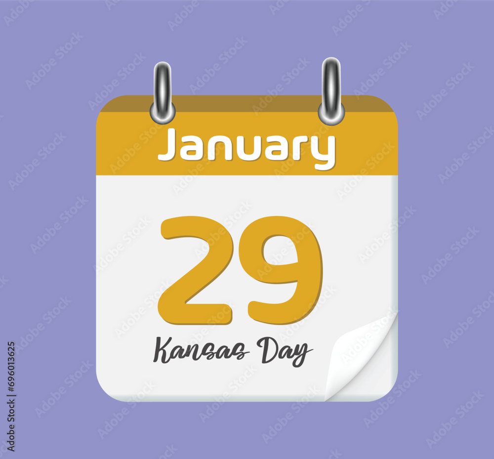 Calendar with the date January 29. Days of the year. Calendar with the date January 29. Days of the year.