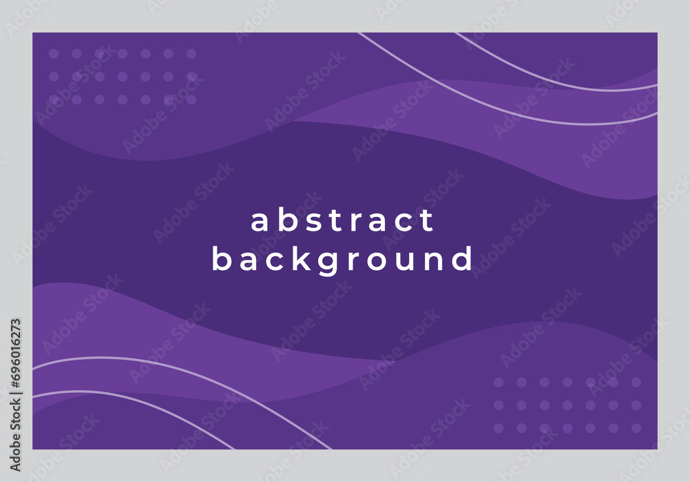 Abstract background of purple color waves with white lines and circles