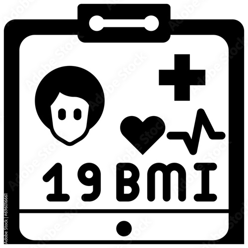 health check up glyph style icons