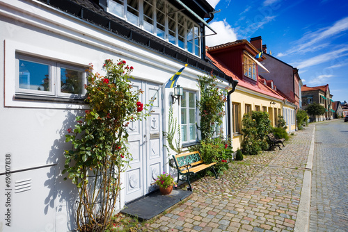 Colorful houses in Ystad, S...