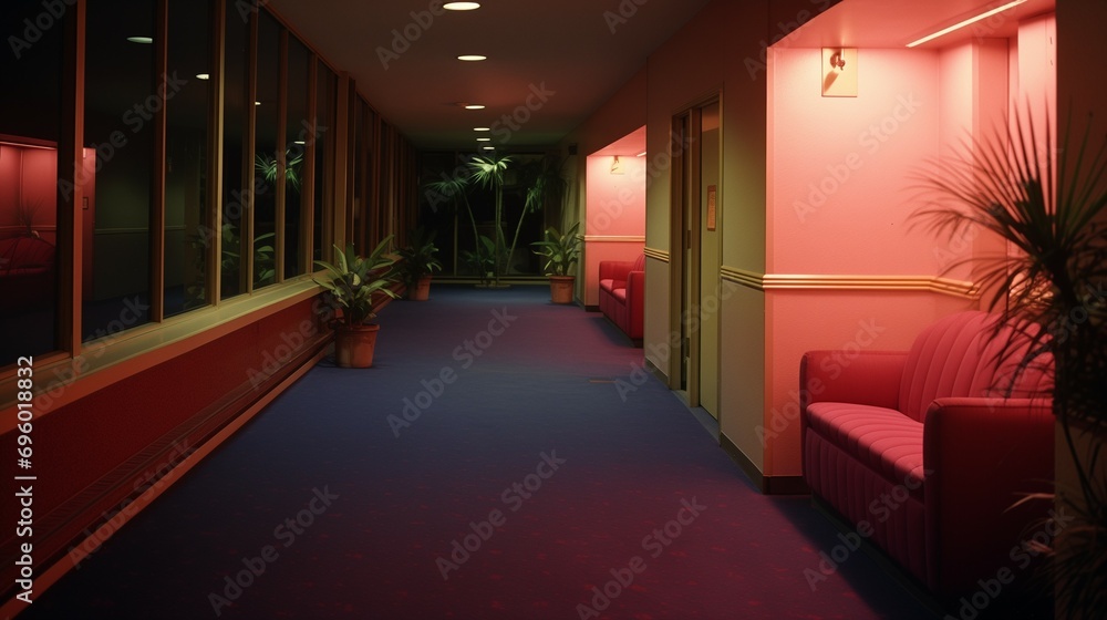 interior of a motel
