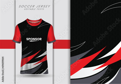 Modern T shirt jersey design suitable for sports, racing, soccer, gaming and e sports vector
