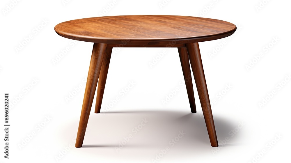 Wooden table isolated. Generative AI Wooden table isolated. Generative AI