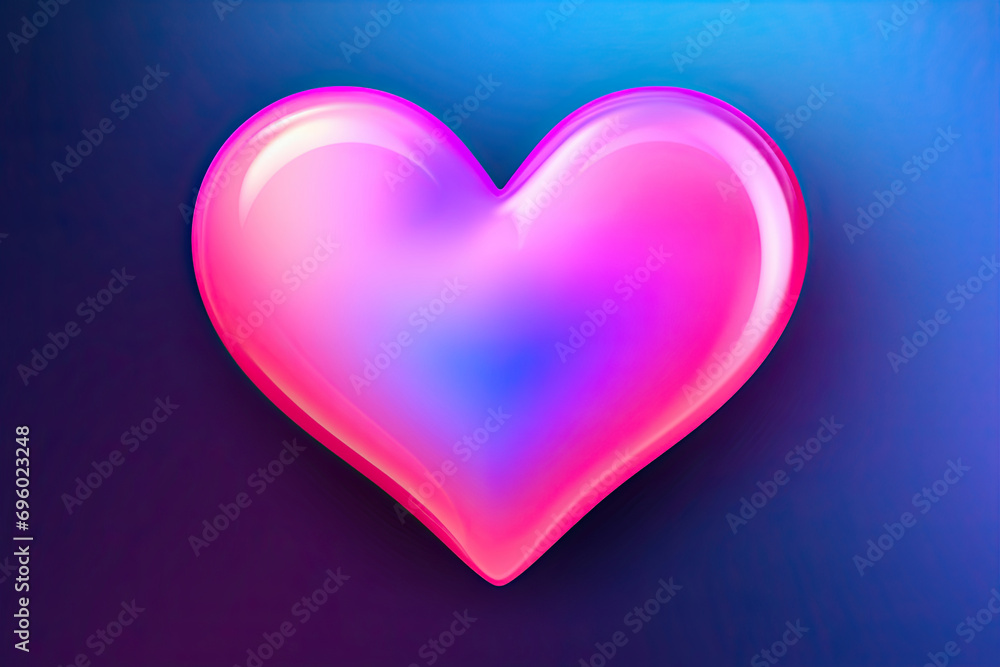 3D Render Colorful Neon Light Glowing Heart, Gradient Background. Perfect for Valentine's Day, Mother's Day, Wedding, and Romantic Background with Glowing Lights and Love Themes 3D Render Colorful Neon Light Glowing Heart, Gradient Background. Perfect for Valentine's Day, Mother's Day, Wedding, and Romantic Background with Glowing Lights and Love Themes