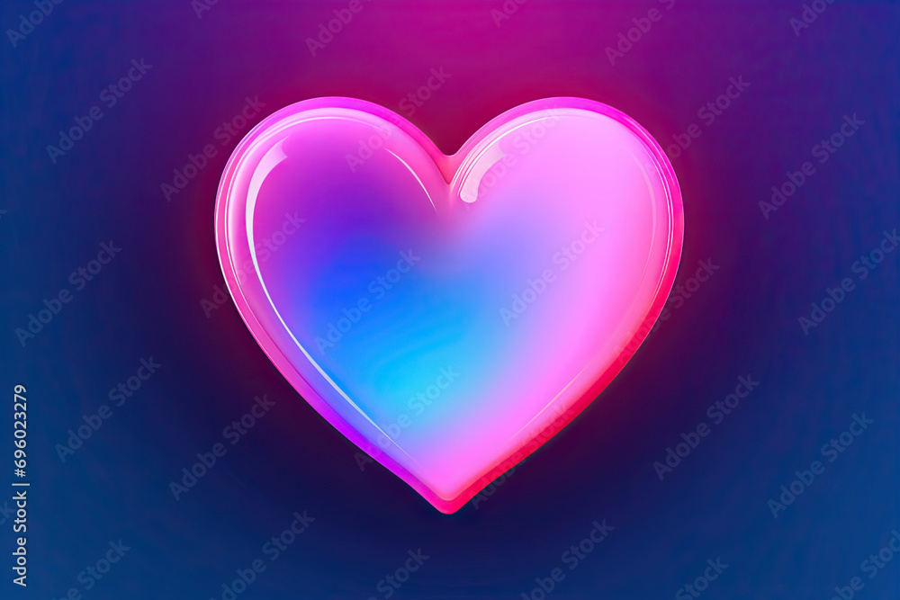 3D Render Colorful Neon Light Glowing Heart, Gradient Background. Perfect for Valentine's Day, Mother's Day, Wedding, and Romantic Background with Glowing Lights and Love Themes 3D Render Colorful Neon Light Glowing Heart, Gradient Background. Perfect for Valentine's Day, Mother's Day, Wedding, and Romantic Background with Glowing Lights and Love Themes