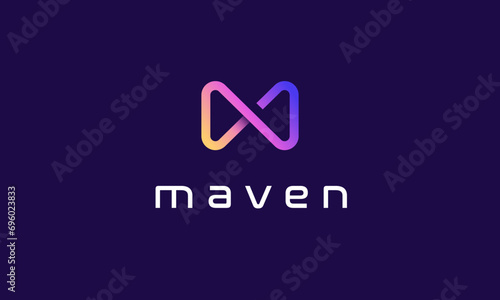 Abstract Letter M Logo Modern Vector Logotype