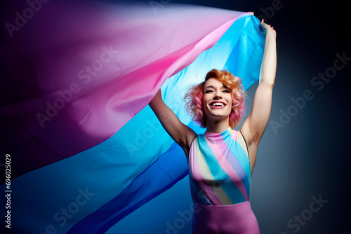 pride transgender smiling woman portrait photo
