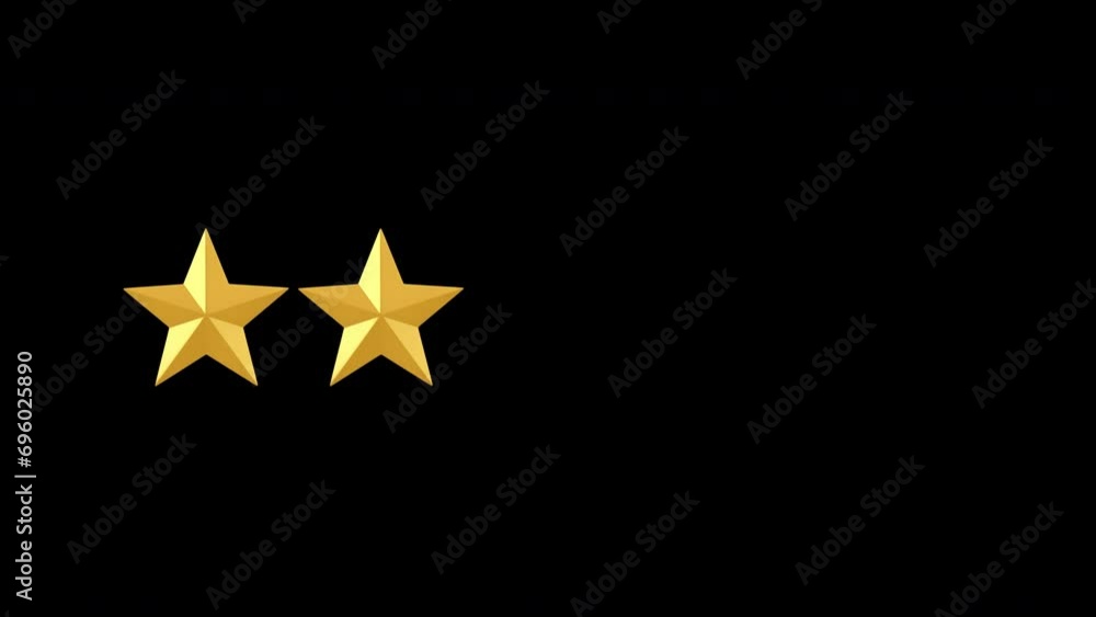Five golden stars rating Rate from one to five with half star, Animation 4k, alpha channel. Five golden stars rating Rate from one to five with half star, Animation 4k, alpha channel.