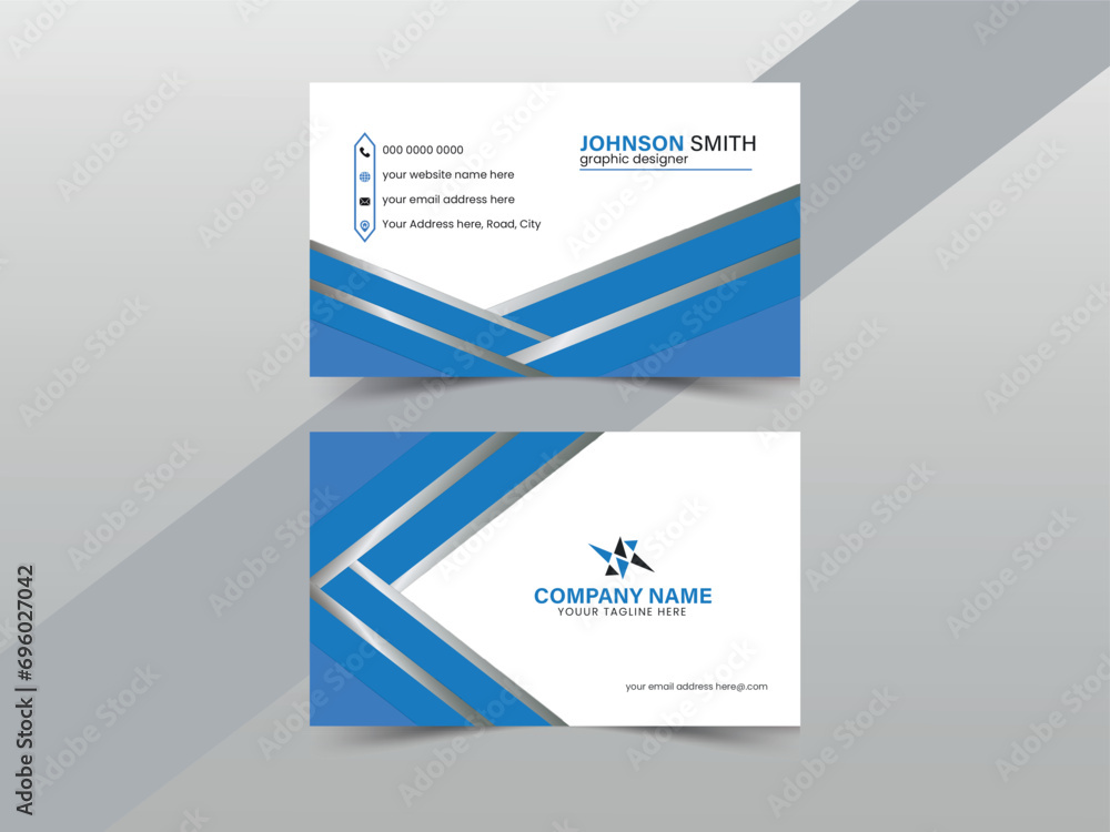 creative business card template design front and back side. creative business card template design front and back side.