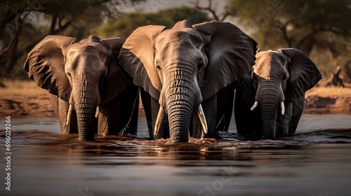 Water is being consumed by elephants © Shabnam