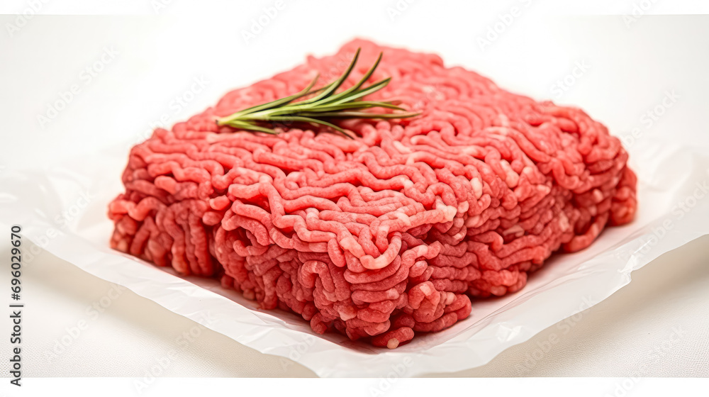 Perfect blend, Ground pork and beef harmoniously displayed