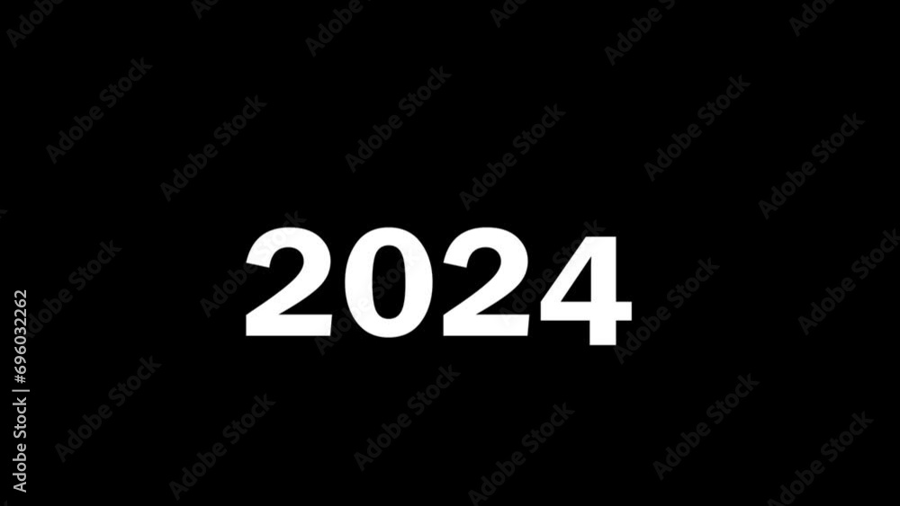 2024 counting Animation 2023 to 2024,2024 Happy new year ,2023 to 2024