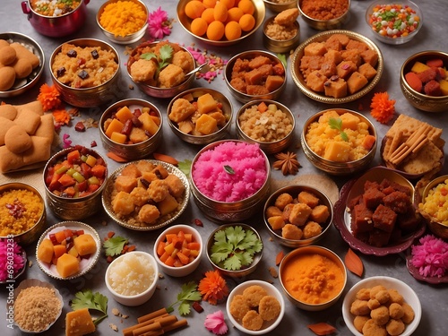 Indian mix sweet food