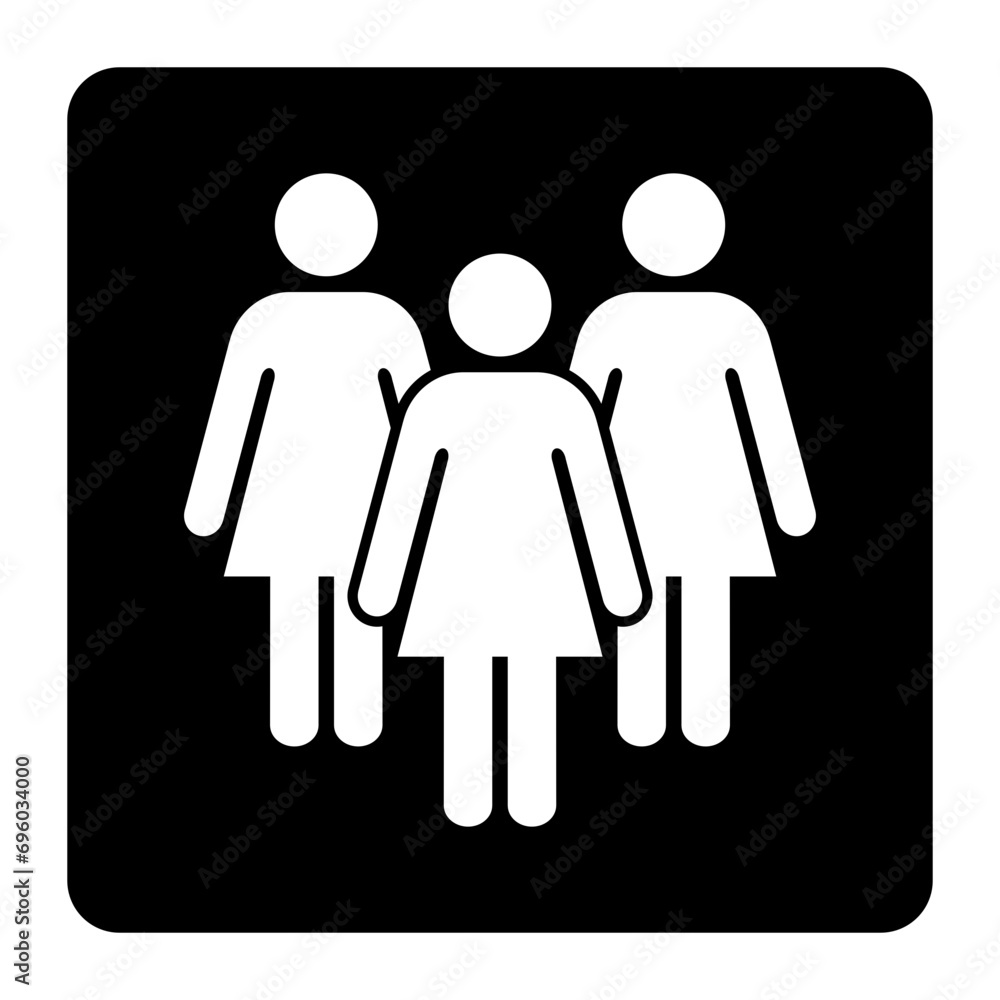 Symbol, ikona kobiet. Plik wektorowy. Symbol, ikona kobiet. Plik wektorowy.