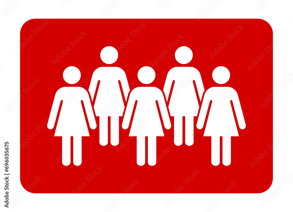 Symbol, ikona kobiet. Plik wektorowy. Symbol, ikona kobiet. Plik wektorowy.