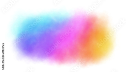 Rainbow watercolor strokes in pastel colors.