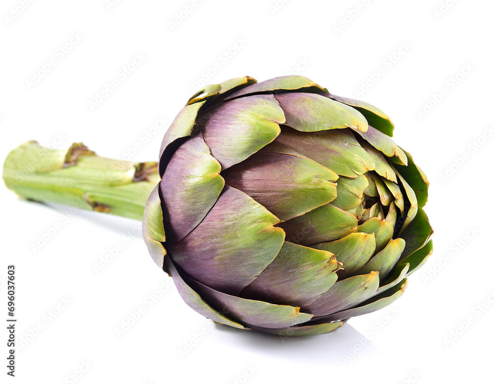 Obraz premium Artischocke isoliert auf weißem Hintergrund, Freisteller 