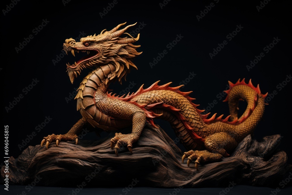 Festive Dragon in Traditional Chinese Celebration,Majestic Chinese New Year Dragon.AI generated. Festive Dragon in Traditional Chinese Celebration,Majestic Chinese New Year Dragon.AI generated.