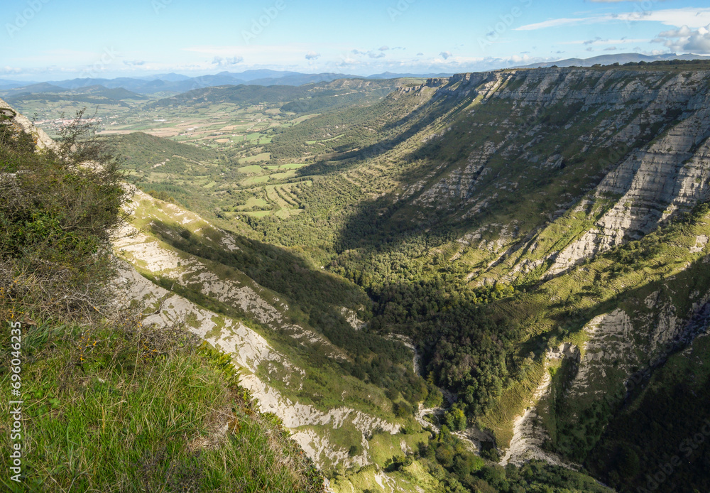 Panoramic view of the Delika Valley from Mount Santiago