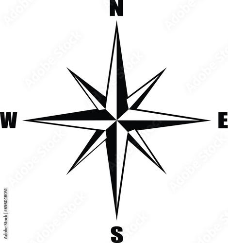 Compass on a white background, Compass SVG, Navigation Map Instant Download, Compass SVG, EPS, PNG, DXF, JPG Digital Files Download