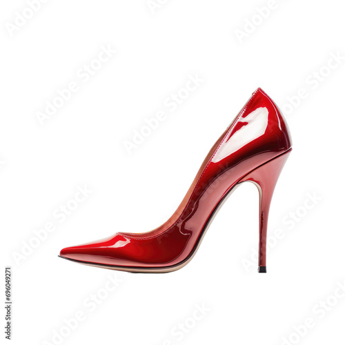 High heels shoe isolated on white or transparent background