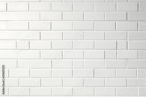 White Brick Wall Background with Copy Space