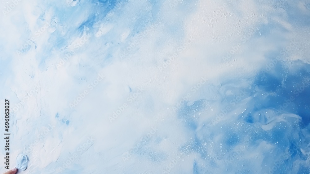 Using blue watercolor and foam, i created a handmade texture for my painting. Using blue watercolor and foam, i created a handmade texture for my painting.