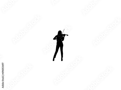 Female Violinist icon vector. Female Violinist vector design and illustration. Female Violinist silhouette isolated white background