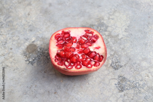 pomegranate on grunge background