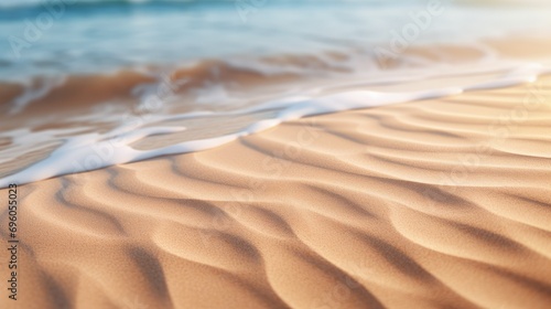 intricate closeup of a sandy pattern  showcasing the beauty of beach textures.