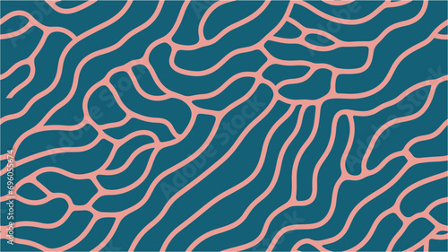 Wavy background. Geometric waves texture. Simple background with contour line pattern. Colorful Groovy Wave Seamless Pattern. Seamless.