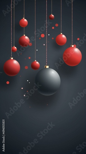 red christmas balls