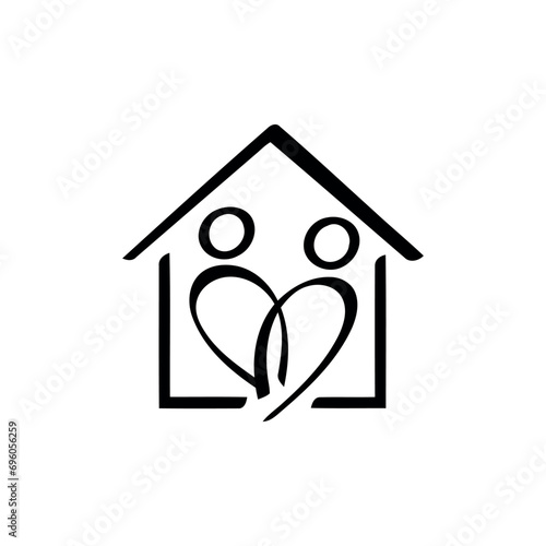 home care elderly logo vector 