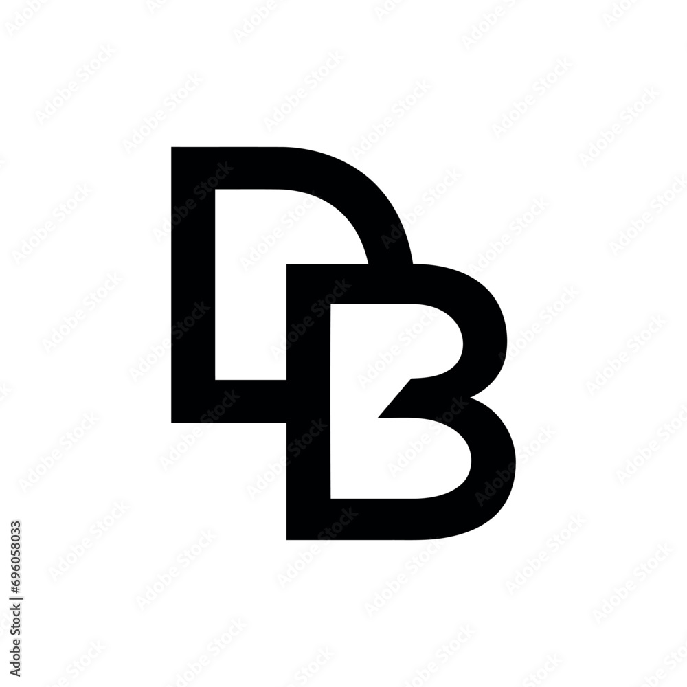 Initial Letter DB Logo Design Template Design vector Initial Letter DB Logo Design Template Design vector