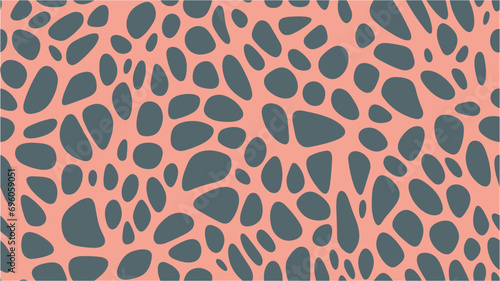 Vector. Pebble seamless pattern. Jaguar, leopard, cheetah, panther fur. Abstract vector illustration. Vector illustration.